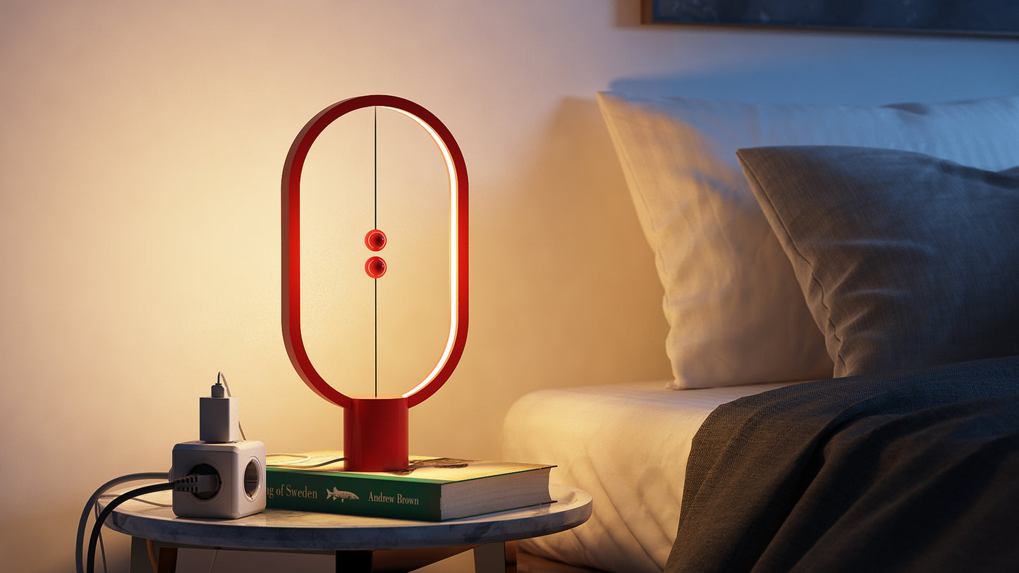 Namizno Svetilo DESIGN NEST Heng Balance Rdeča