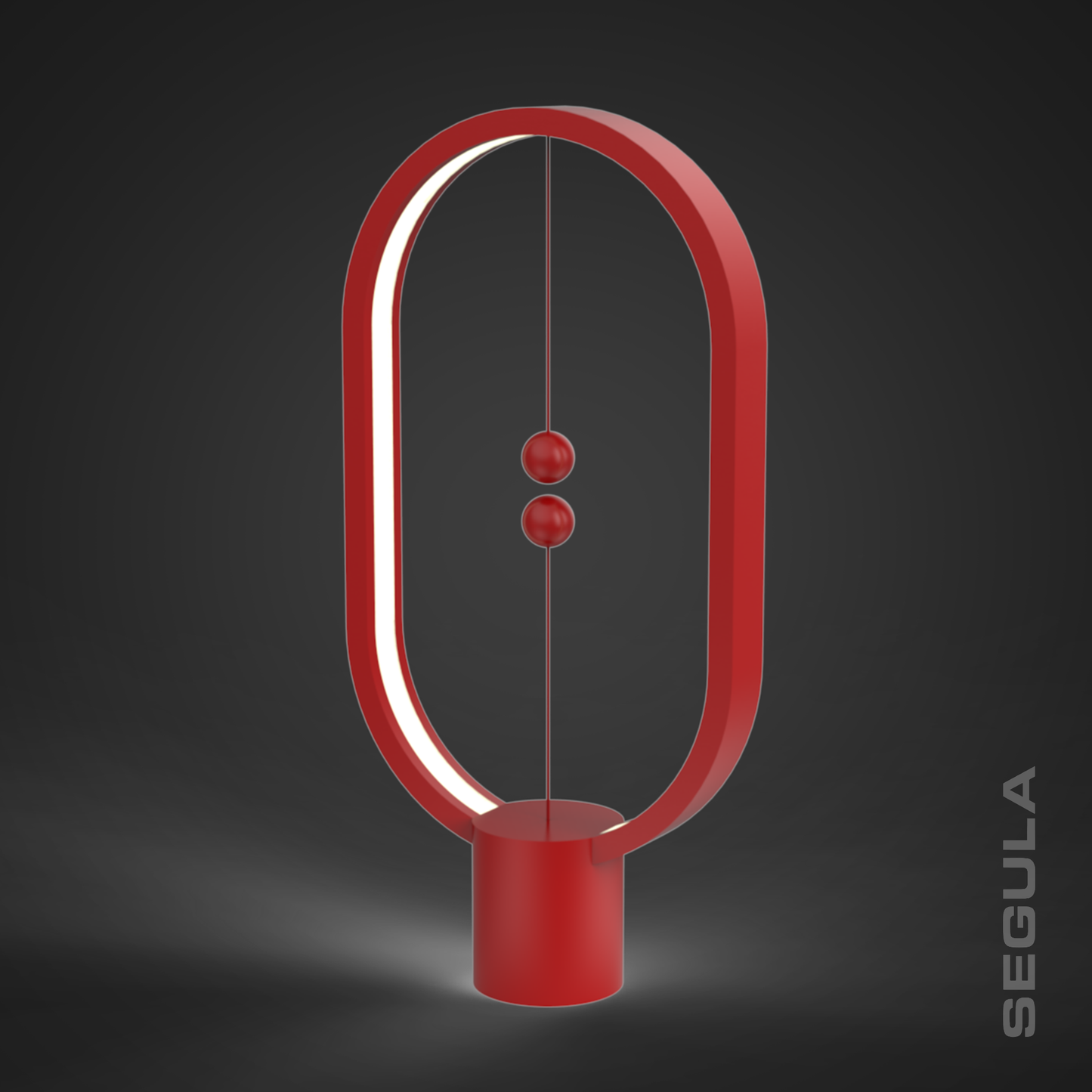 Namizno Svetilo DESIGN NEST Heng Balance Rdeča