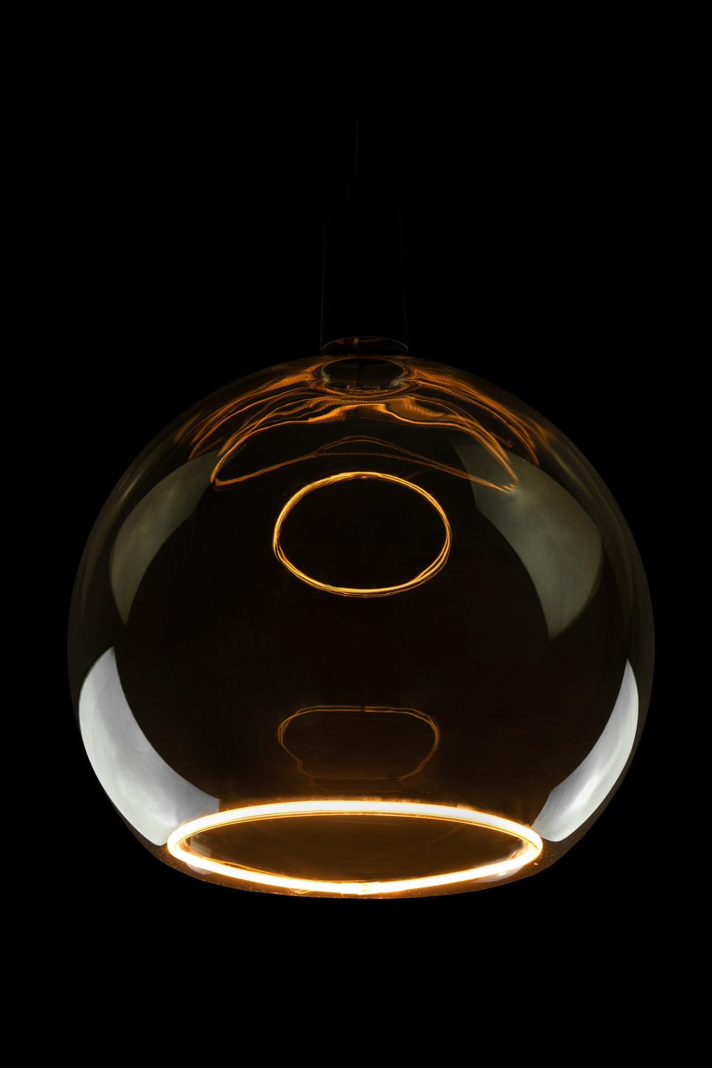 LED Žarnica SEGULA Floating Globus 300 Smokey Siva