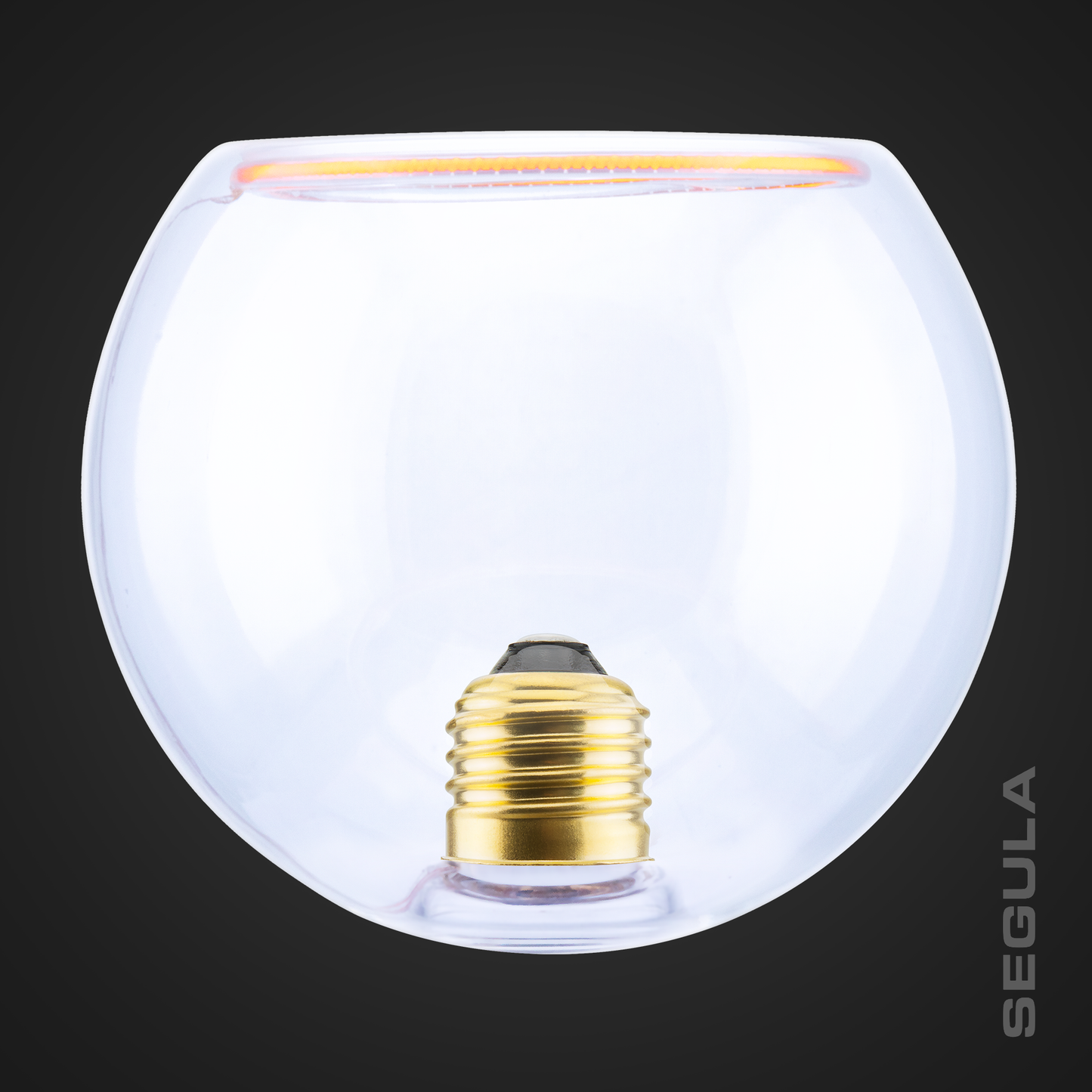LED Žarnica SEGULA Floating Globus 125 Prozorna Navznoter
