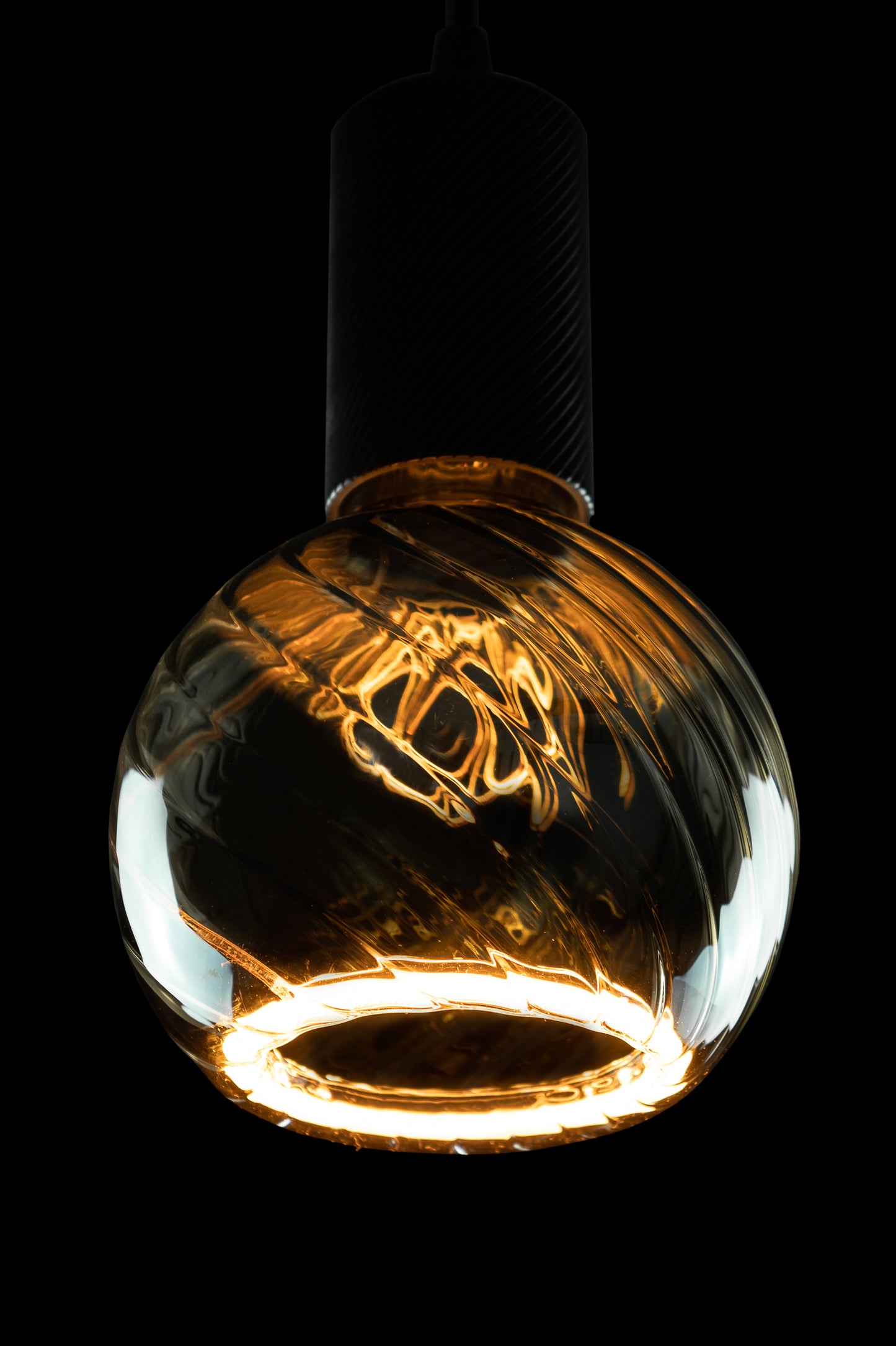 LED Žarnica SEGULA Floating Globus 125 Zavita Smokey Siva